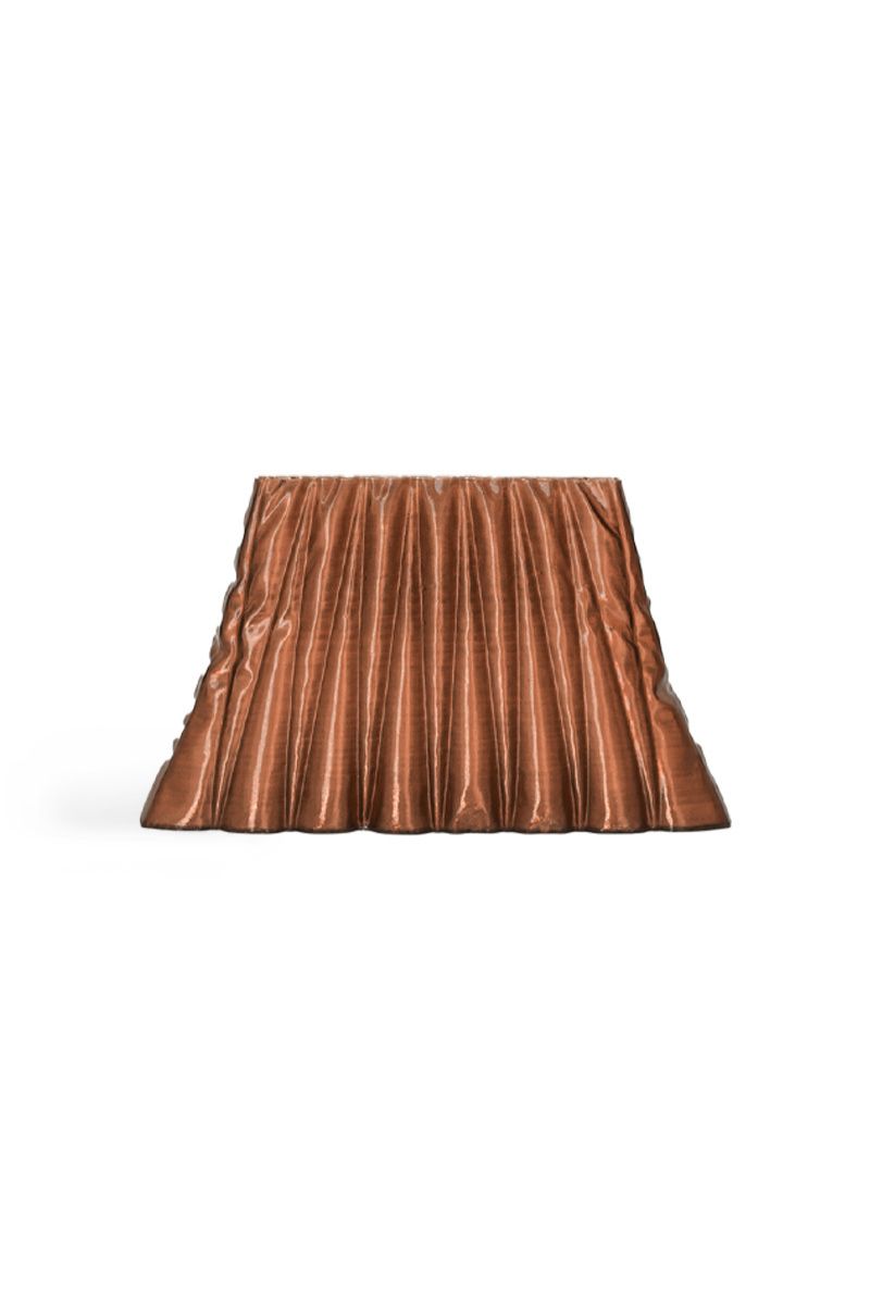 Touchless Liquid Treasures Copper clutch with sleek design and metallic finish, perfect for evening or special occasions.