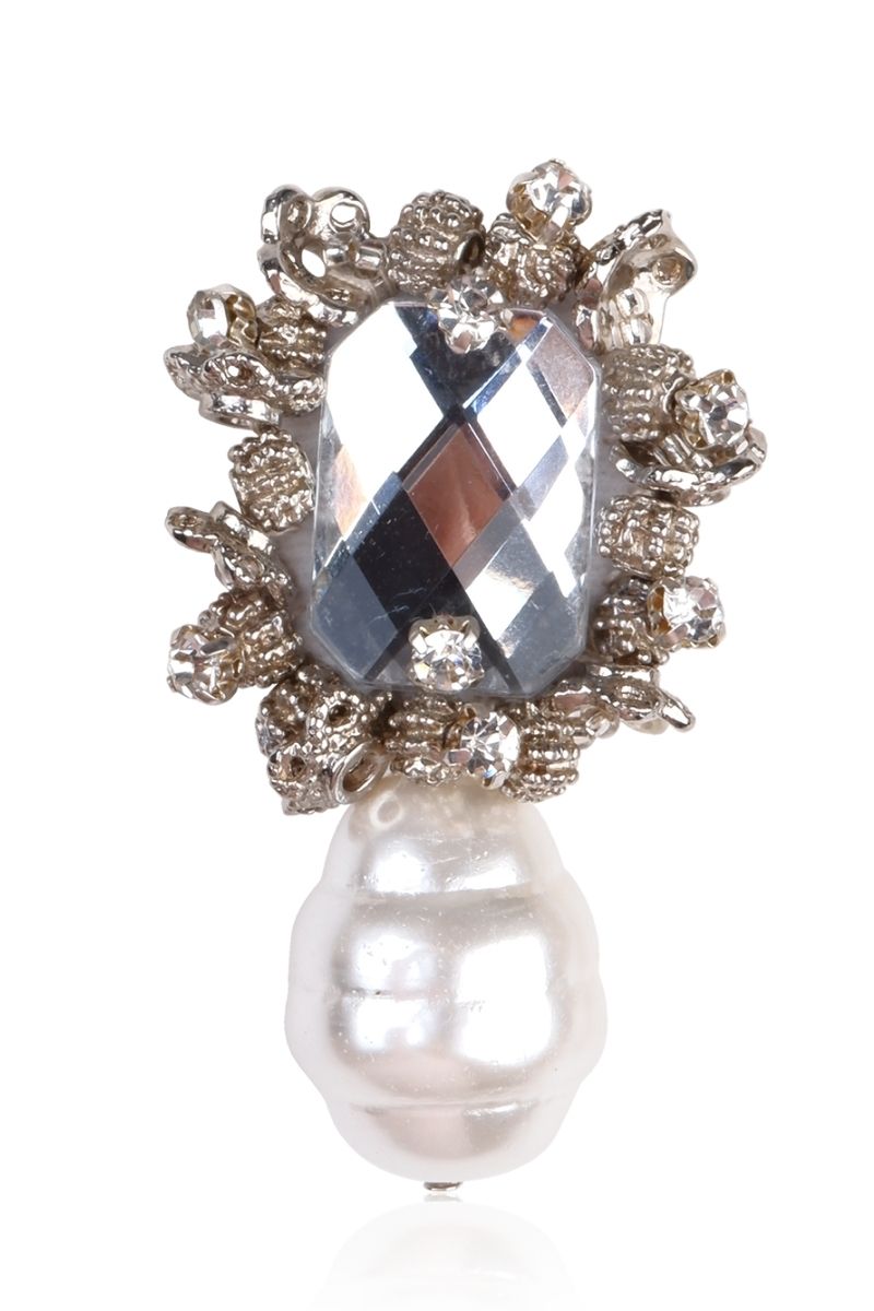 ARIA PEARL AND CRYSTAL EARRINGS - CULT MIA