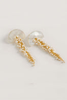 Freya Rose HAKURO IVORY earrings featuring elegant ivory-toned jewelry with intricate design details.