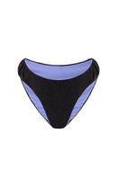 Black Gina sparkly bikini bottom by Suncillo, featuring shimmering fabric and a stylish fit for beach or poolside wear.