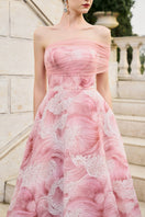 Pink Cloud Tulle Gown by Tracy Studio featuring delicate tulle fabric and elegant design for special occasions.