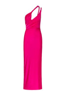 Baobab fuchsia Lia cut-out maxi dress with a flowing silhouette and stylish cut-out details, perfect for elegant summer occasions.