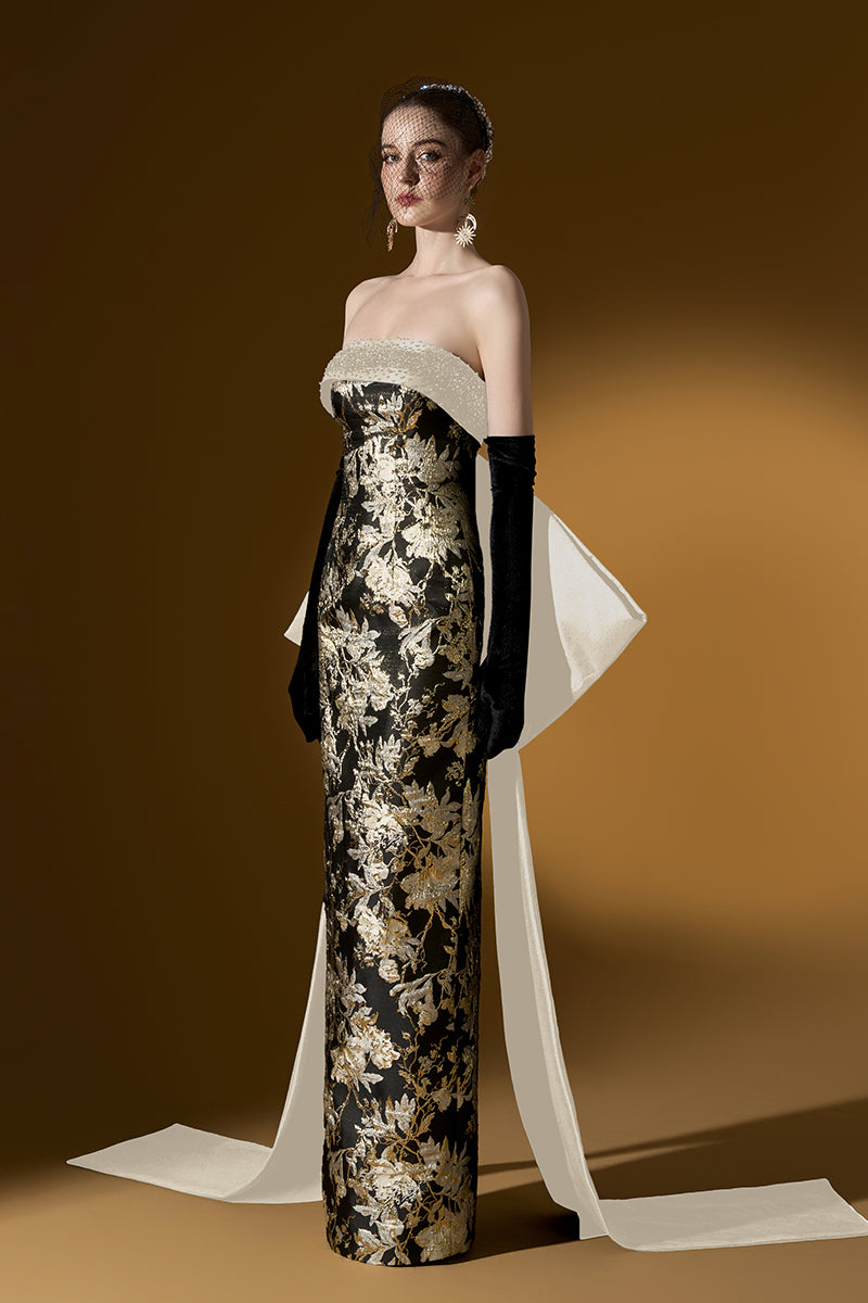 VERSAILLES JACQUARD AND TAFFETA GOWNS | CULT MIA | I.H.F VERSAILLES JACQUARD AND TAFFETA GOWNS | CULT MIA | I.H.F