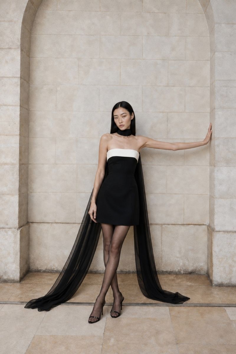 FIORA MINI SATIN DRESS