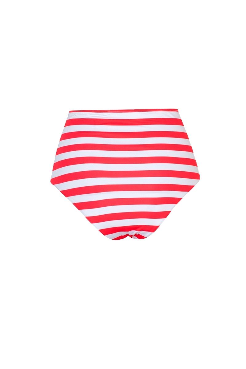 MATHILDE TOP AND BANES BOTTOM BIKINI IN CHERRY STRIPES - CULT MIA