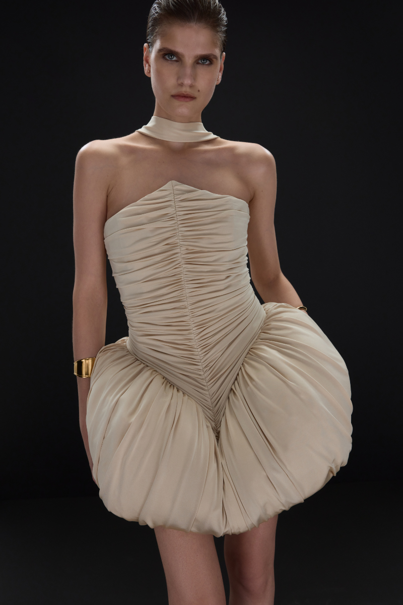 CLARA DRESS IN BEIGE | CULT MIA | BALYKINA CLARA DRESS IN BEIGE | CULT MIA | BALYKINA