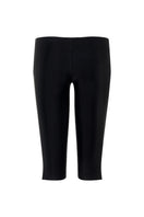 Black Suncillo capris pants with a slim fit, featuring a comfortable waistband and casual style, shown on a plain background.