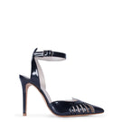 Black Terry de Havilland Maya heels with pointed toes and stiletto heels, stylishly displayed on a neutral background.
