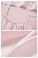 Pink Little Heart strap nightgown by Not Just Pajama with a cute heart design and adjustable straps, perfect for comfortable sleepwear.