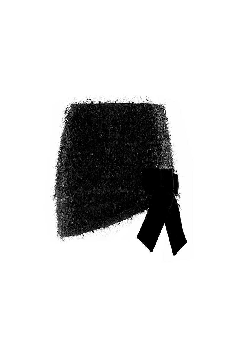 SOFT MINI SKIRT WITH BOW - CULT MIA