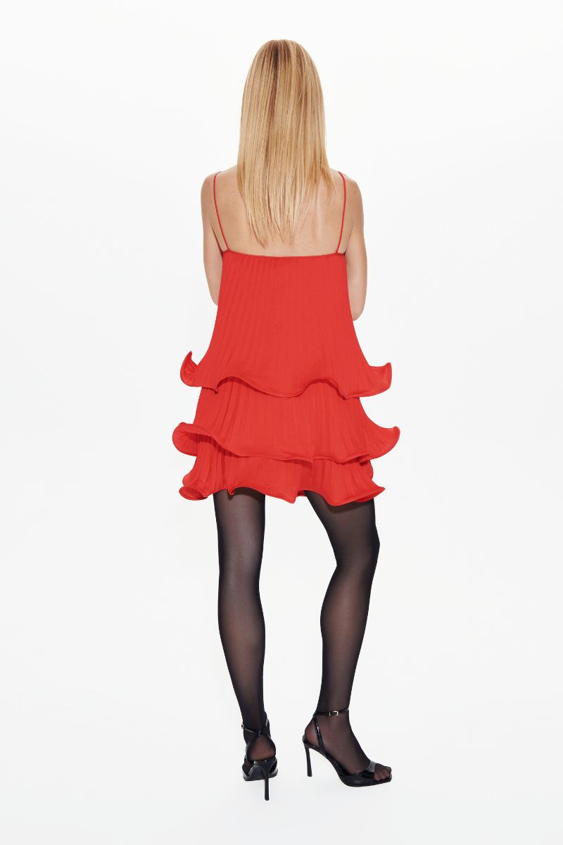 CECILY MINI DRESS IN RED - CULT MIA