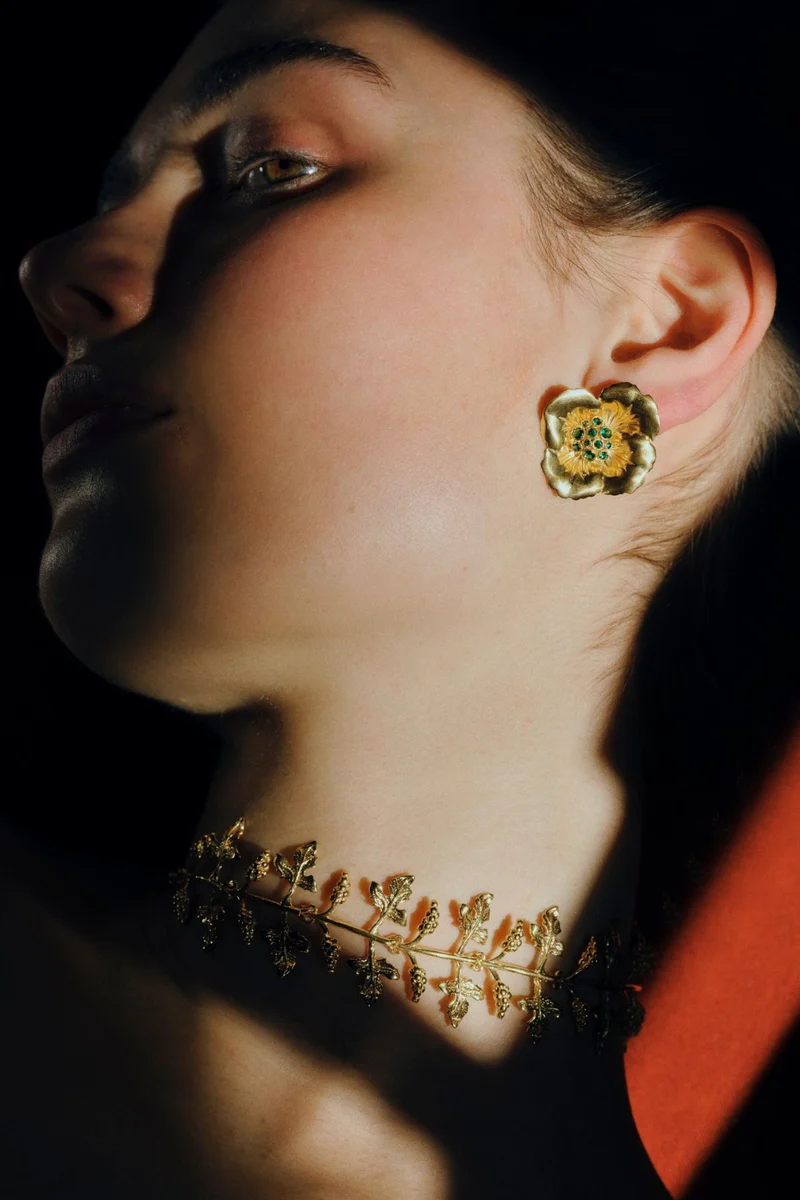 MINI BOBOLI EARRINGS IN EMERALD GREEN