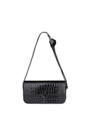 Vikele Studio Katrine black croco shoulder bag with sleek design and textured crocodile pattern, perfect for stylish everyday use.