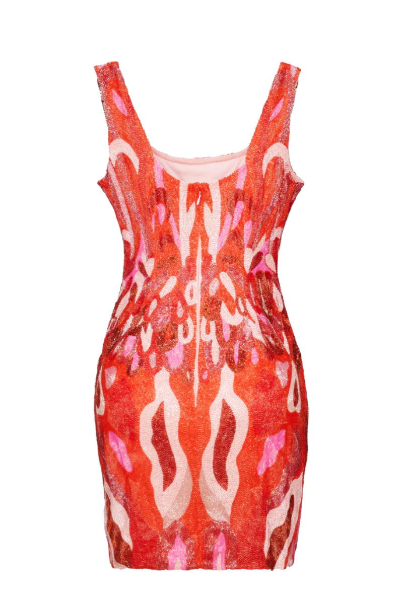 AURELIA DRESS IN ALL RED - CULT MIA