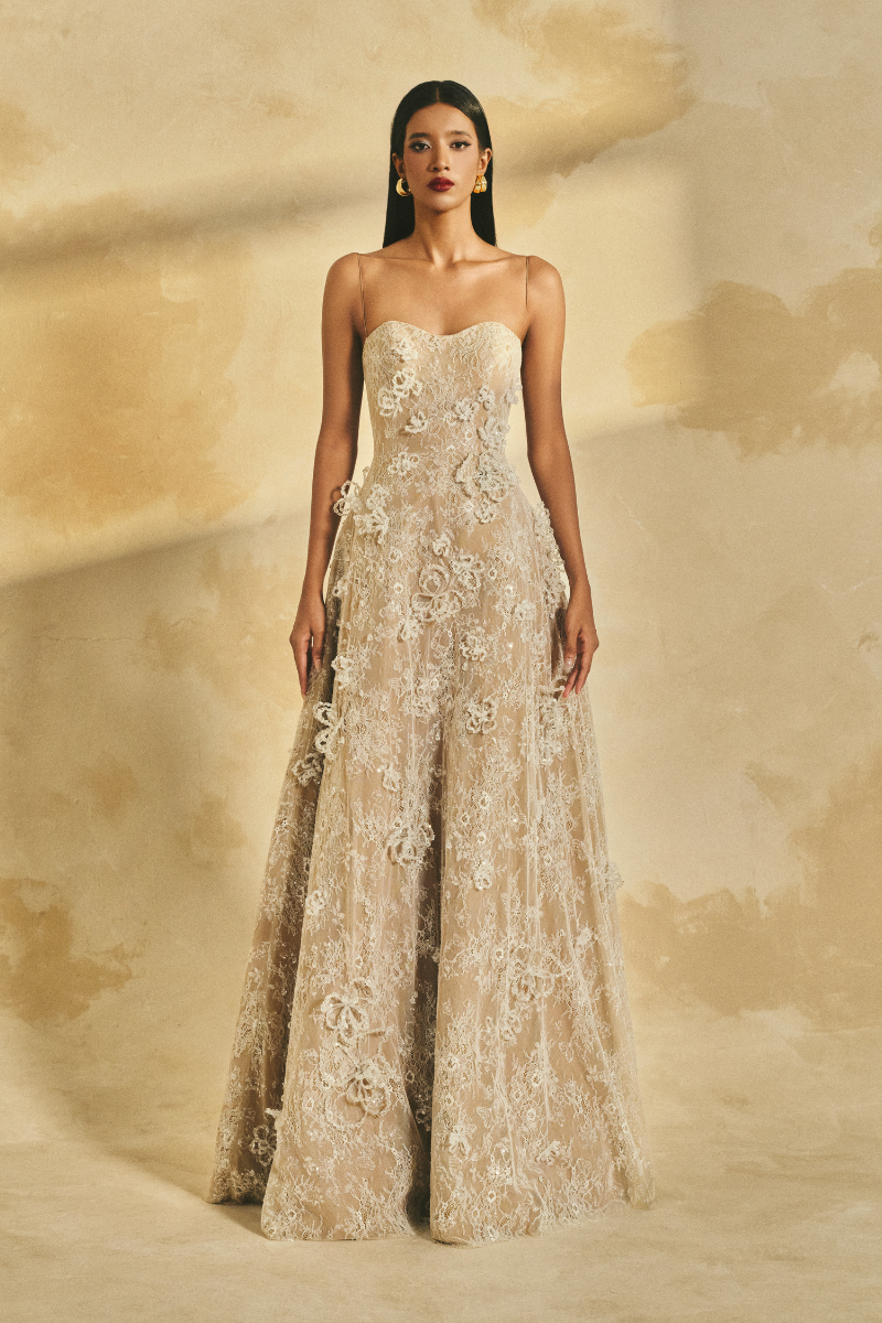 A-LINE SPAGHETTI STRAP GITTER LACE MAXI DRESS | CULT MIA | L'SCARLETT A-LINE SPAGHETTI STRAP GITTER LACE MAXI DRESS | CULT MIA | L'SCARLETT