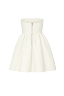 Nazlı Ceren Freya mini dress in Vanilla Ice, stylish sleeveless mini dress with a fitted silhouette and soft fabric.