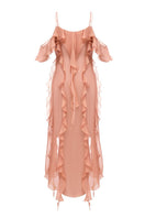 OvertheSea Solaris tunic cover-up in beige, lightweight fabric with a relaxed fit, perfect for beach or poolside wear.