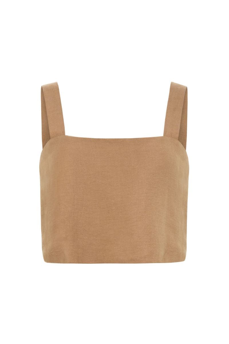 SERENGETI MOCHA CROP TOP - CULT MIA