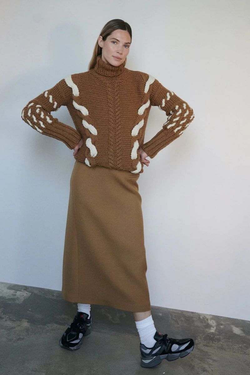 BARBORA TURTLENECK IN ACORN - CULT MIA
