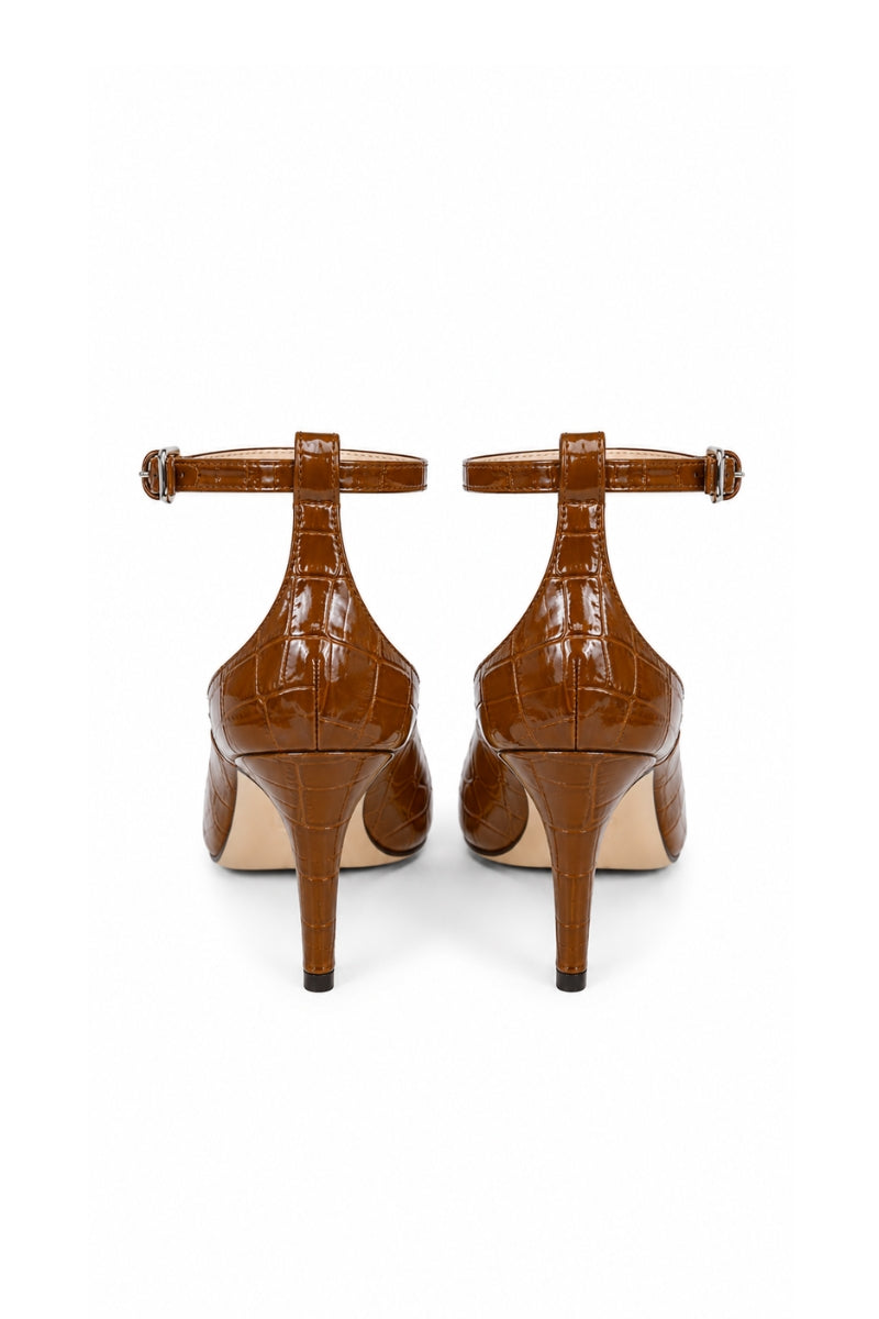 Lili Blanc Camelia Heels featuring elegant design with a sleek heel and stylish straps, perfect for dressy occasions.