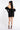 BLACK SATIN CUPID MINI DRESS, GLOVES & PUFFS - CULT MIA