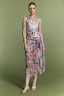 Nur Karaata Monaco Mist Pareo cover-up with lightweight, flowy fabric, perfect for beach or poolside wear.