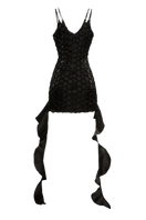 Black Onalaja SIKA mini dress with fitted silhouette and stylish design, perfect for casual or evening wear.