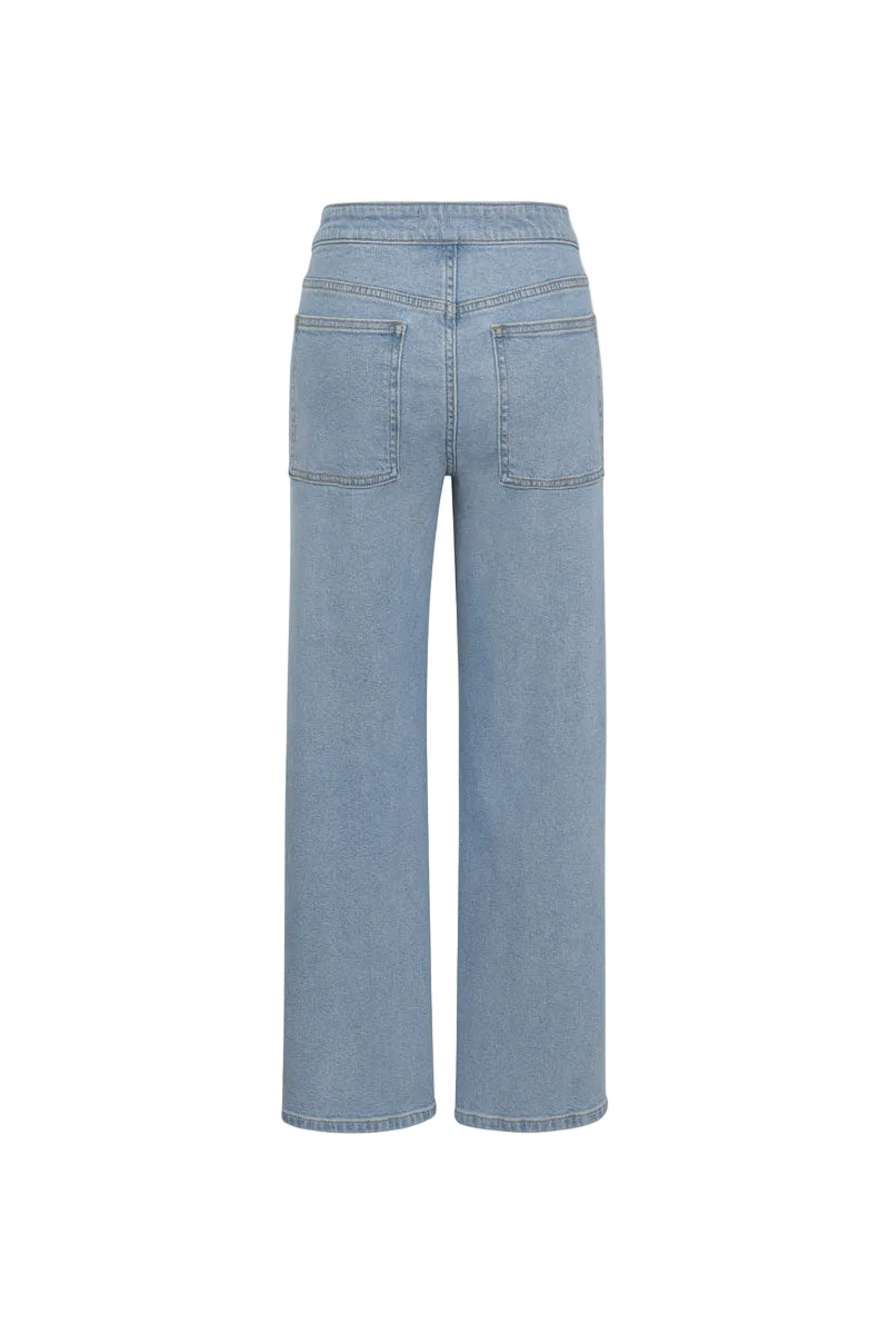 TT Studios Mikey Jean in South Street style, dark denim jeans with classic fit and stitching details, displayed on a hanger.