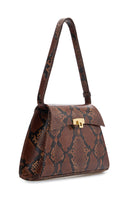 VIKELLE STUDIO Stephanie animal print top handle bag with sleek design and structured shape, featuring a bold animal pattern.