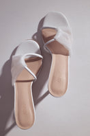 House of Atana Giro Heel in white, stylish women's high heels with sleek design and pointed toe, perfect for dressy occasions.