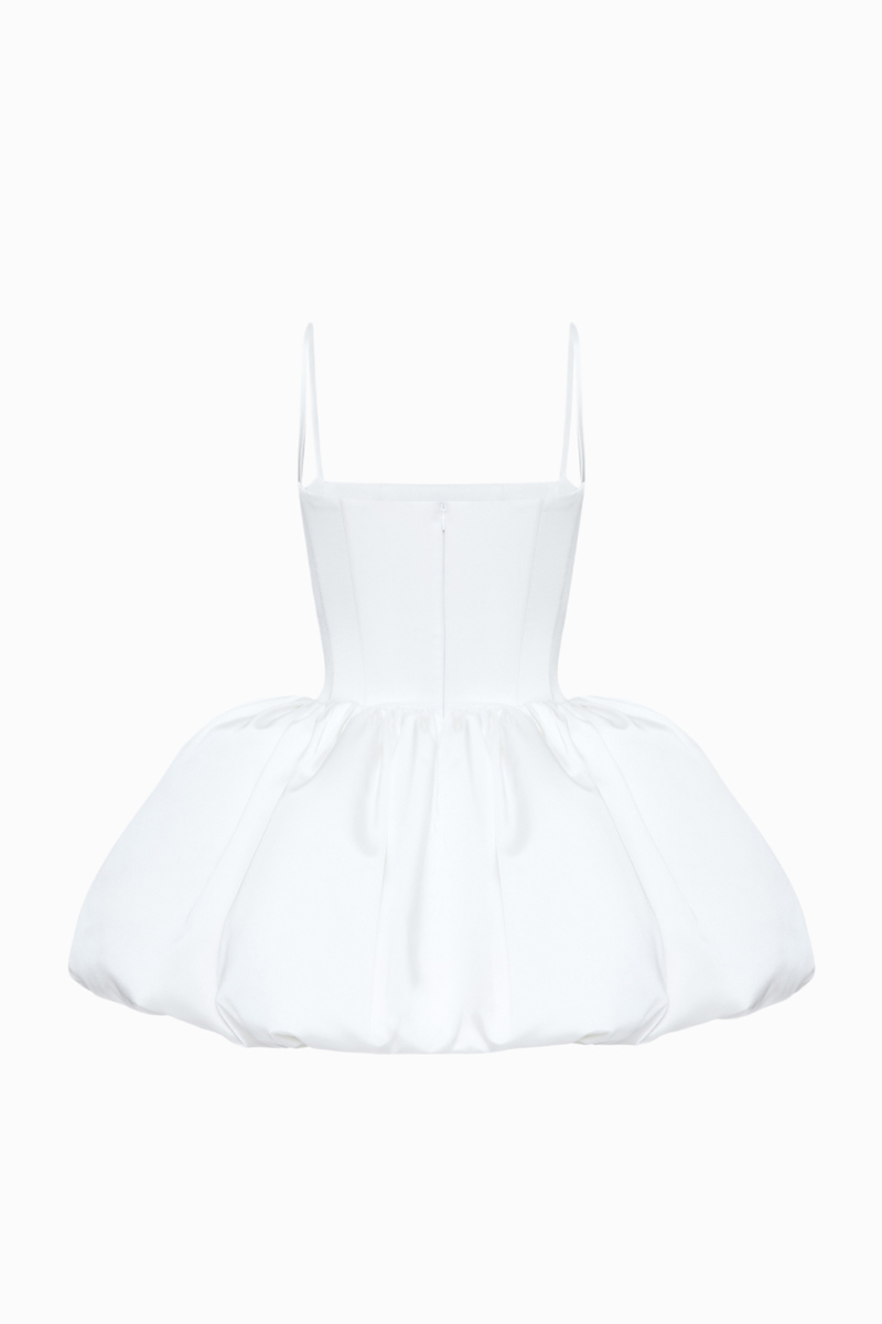 BalYKINA Charlotte ivory mini dress with elegant fit and stylish design, perfect for casual or semi-formal occasions.