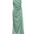 Baobab VITTO Maxi Dress in Jade, flowing fabric with a relaxed fit and sleeveless design, shown on a model in a stylish outdoor setting.