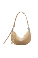 VIKELE STUDIO Denise mini shoulder bag in beige with sleek design and small top handle, perfect for casual or evening outings.