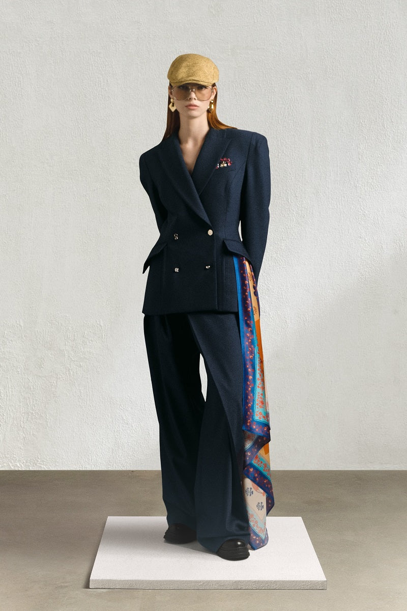 NEW LOOK PANTS IN NAVY BLUE - CULT MIA
