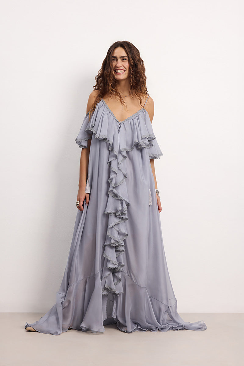 SAN FRANCISCO DRESS GRAY-BLUE