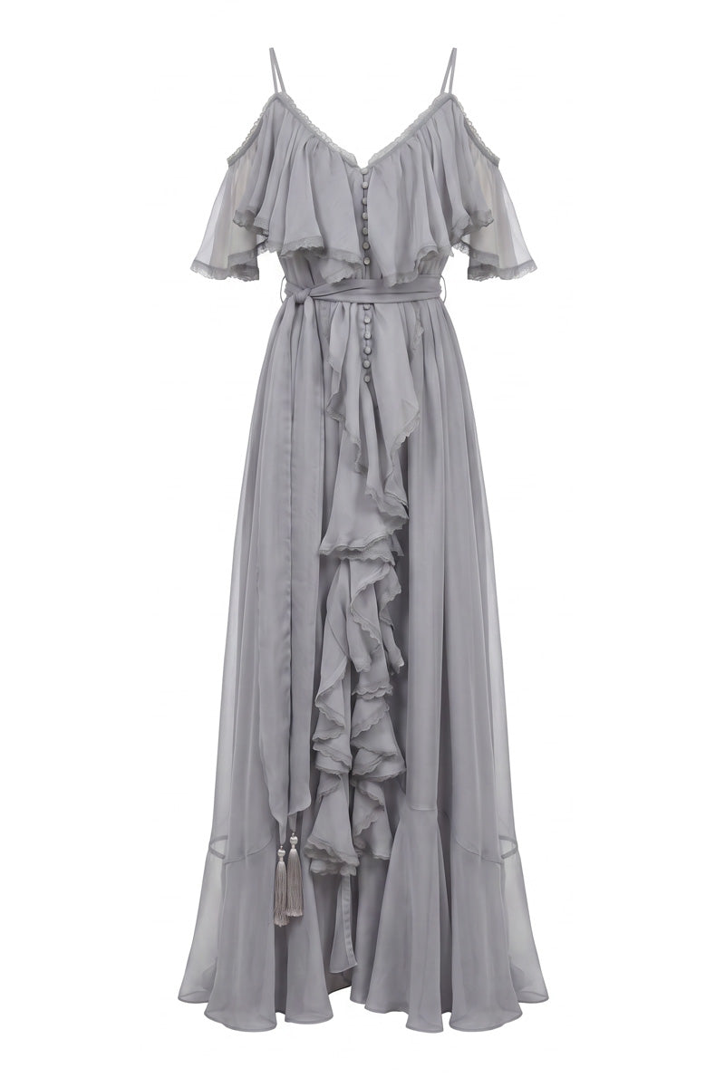 SAN FRANCISCO DRESS GRAY-BLUE