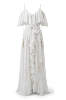 OvertheSea San Francisco white maxi dress with flowing fabric and sleeveless design, perfect for summer or casual occasions.