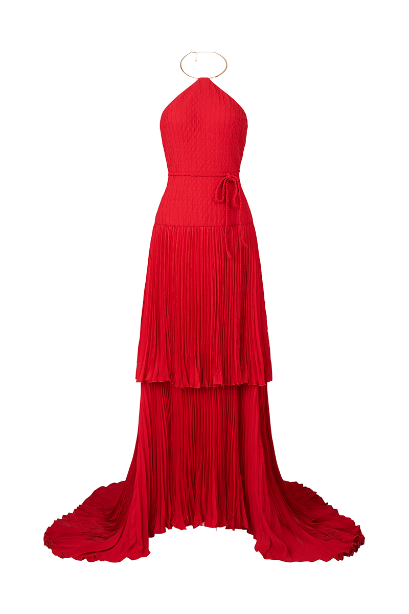 GRACEFUL SCARLET DRESS IN RED - CULT MIA