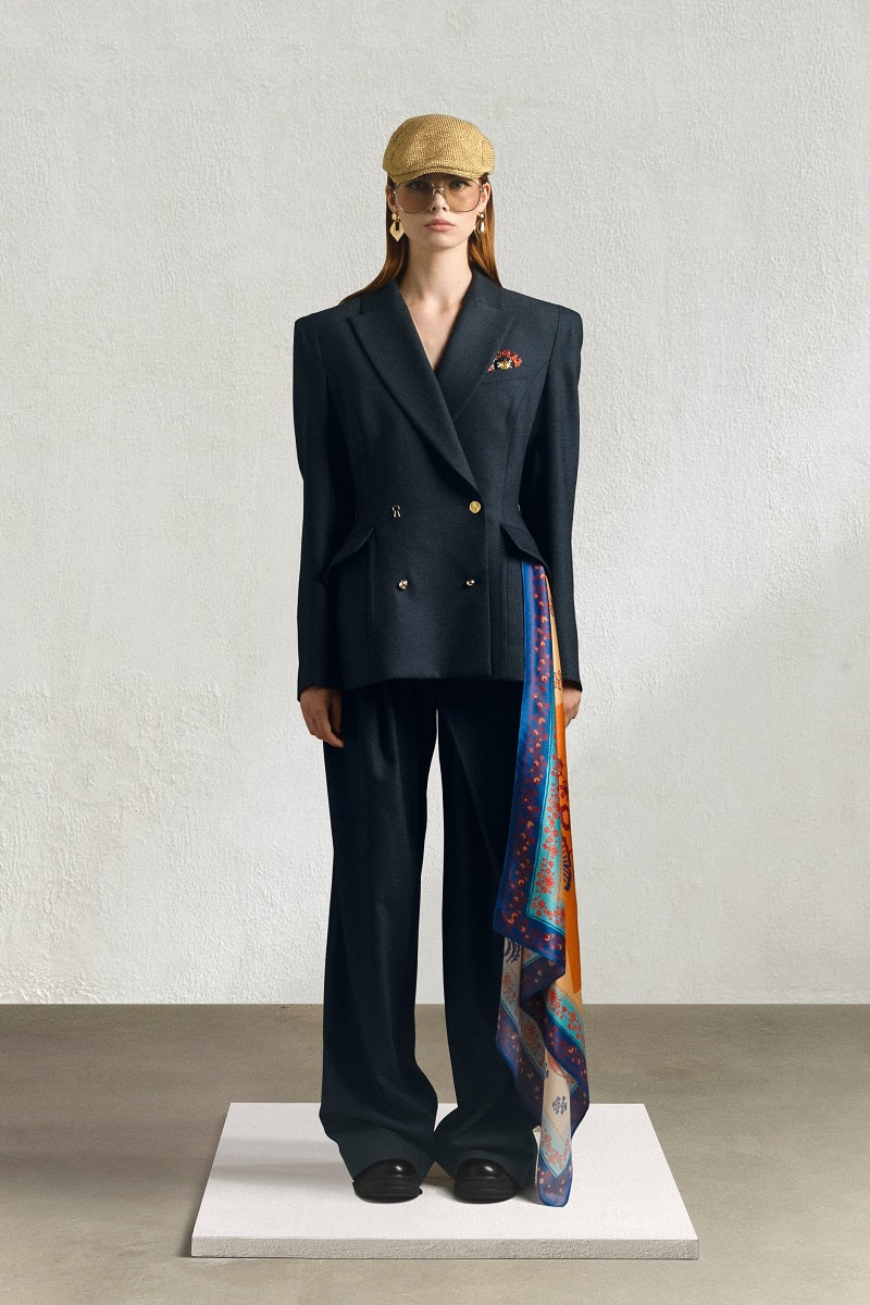 NEW LOOK PANTS IN NAVY BLUE - CULT MIA