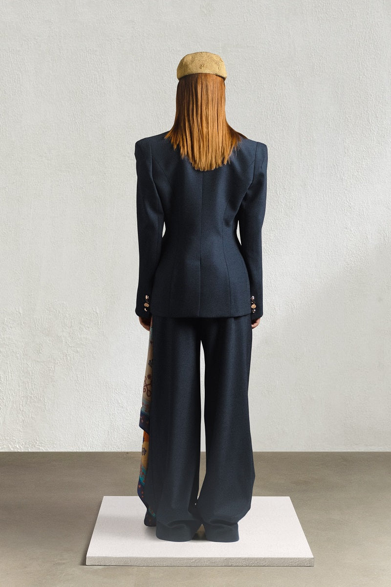 NEW LOOK PANTS IN NAVY BLUE - CULT MIA