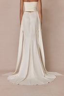 White 3-carat bustier top by Stolen Stores, featuring a sleek, fitted design and structured style for modern fashion.