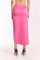 Rose pink maxi skirt from Stolen Stores, featuring a flowing design with a 3-carat hot pink color and stylish length.