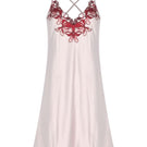 Entos NAO camisole nightgown in soft rose color, featuring lightweight fabric and delicate straps, perfect for comfortable sleepwear.
