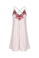 Entos NAO camisole nightgown in soft rose color, featuring lightweight fabric and delicate straps, perfect for comfortable sleepwear.