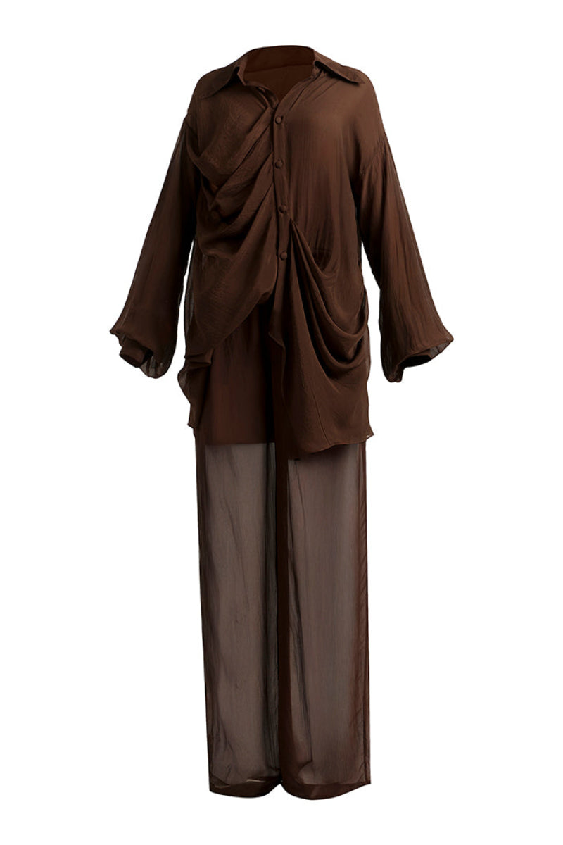 Deme By Gabriella Falcon co-ord set featuring a stylish matching top and pants in a modern, coordinated design.