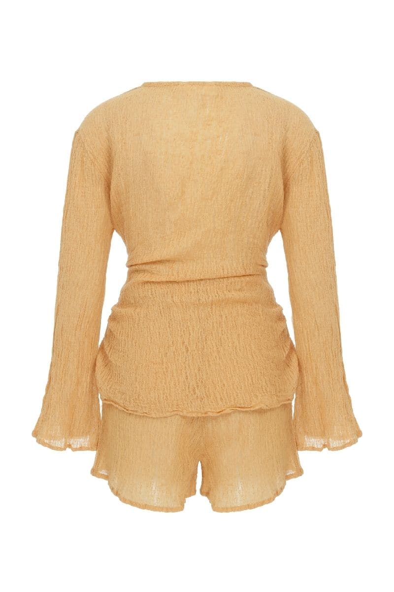 WOOD TRUSH SANDY TOP AND SHORTS SET - CULT MIA