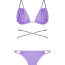 Maliluha Purple Dreamer bikini set featuring a stylish two-piece swimsuit with adjustable straps and modern cut.