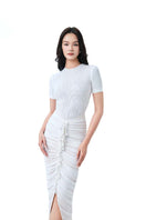 Do Long Opal Whisper midi dress, sleeveless with a flowy, knee-length design, in elegant soft fabric, perfect for stylish occasions.