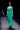 GREEN MAXI DRESS WITH STRAPS AND BOW | JC Pajares | CULT MIA