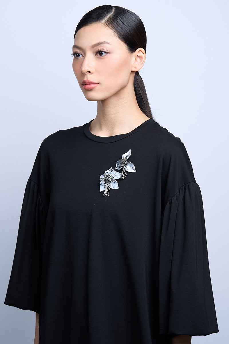 FLORA SET GRAY BROOCH